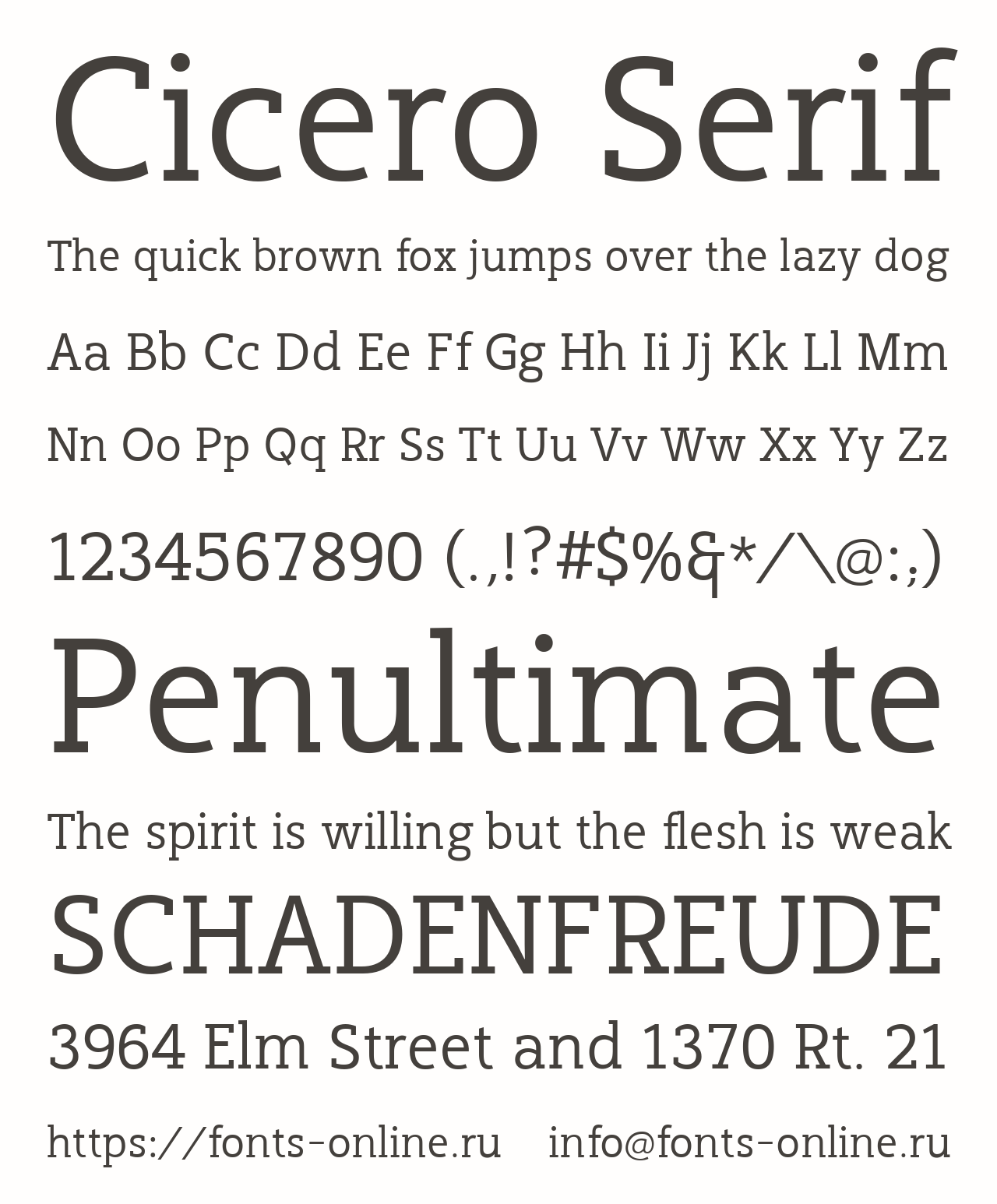 Cicero Serif Free Font Download